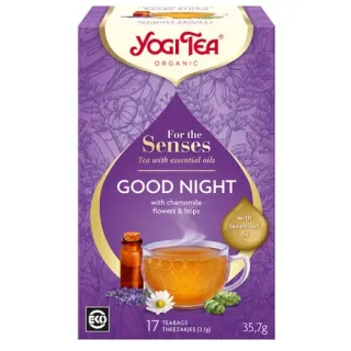 Yogi Tea Bio tea az érzékeknek, Jó éjszakát, 17db filter