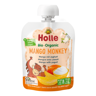 Holle Bio Mango Monkey – Mangó joghurttal, 8. hónaptól, 85g