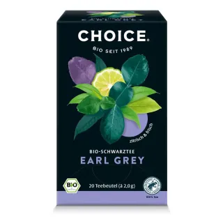 CHOICE Earl Grey bio fekete tea, 20db filter, 40g