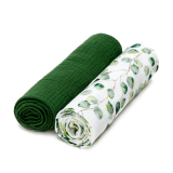 T-tomi prémium minőségű BIO muszlin textil pelenka, Eukaliptusz, 2db