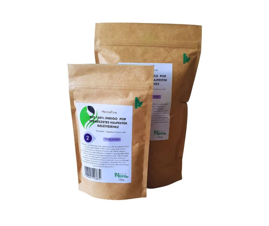 HennaPure BIO henna por keverék, 100% Indigó, 500g