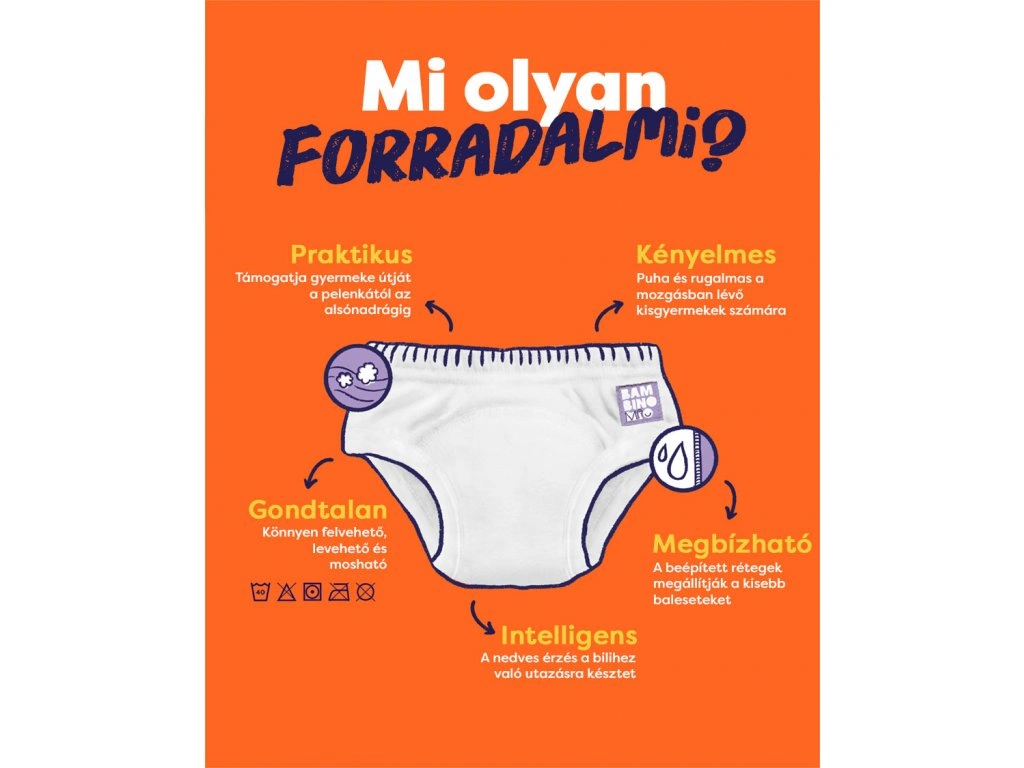 Bambino Mio forradalmi leszoktató pelenka 3-4év, Pink
