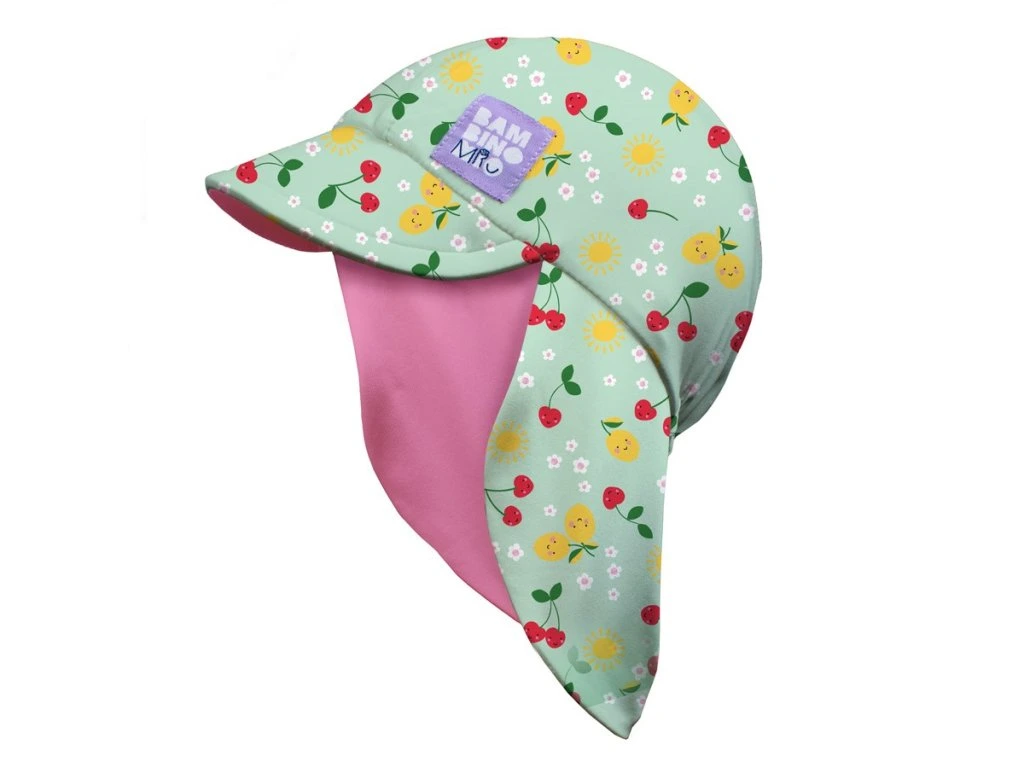 Bambino Mio UV-szűrős kétoldalas sapka UPF40+, S/M (1-3év), Juicy Fruit