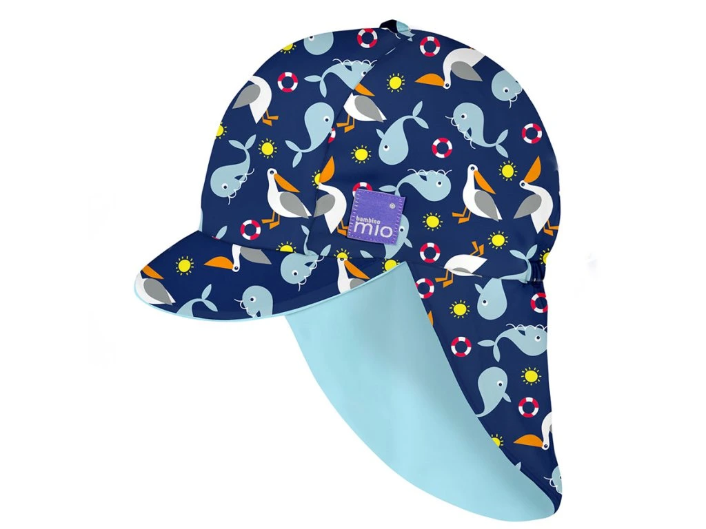 Bambino Mio UV-szűrős kétoldalas sapka UPF50+, S/M (0-1év), Nautical