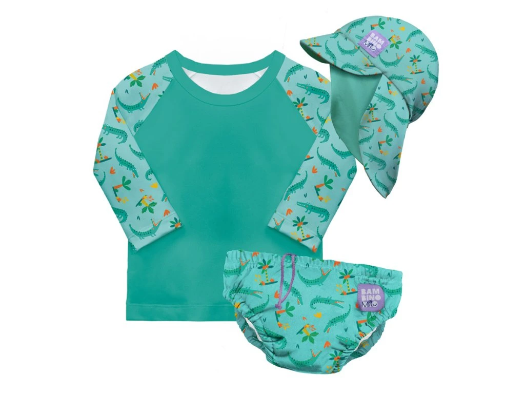 Bambino Mio 3 részes baba fürdőruha szett 2-3év 12-15kg, Crafty Croc