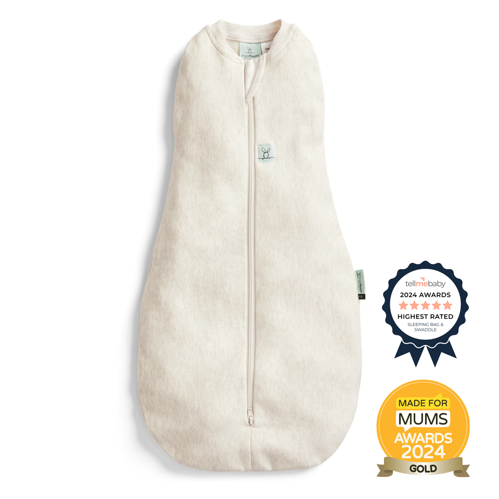 ergoPouch Cocoon organikus pamut hálózsák 0,2 TOG, 3-6 hónap, 6-8kg, Oatmeal
