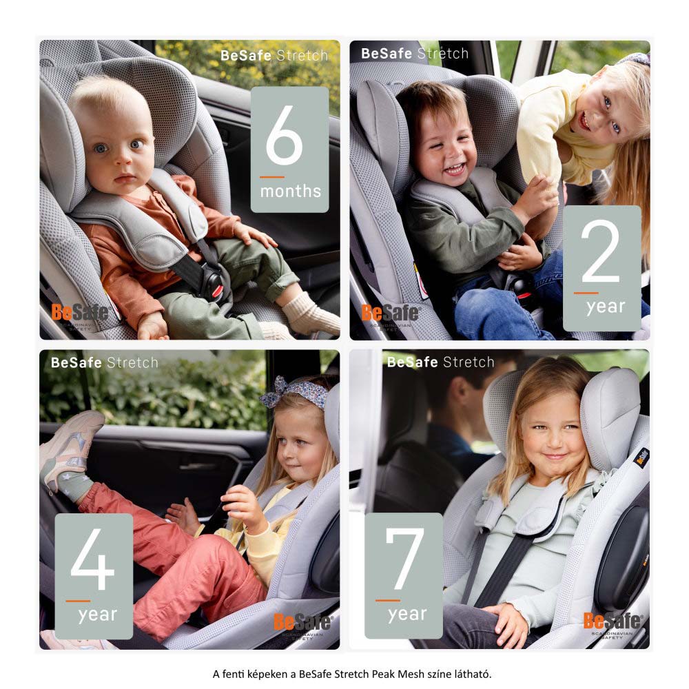BeSafe Stretch gyerekülés max.36kg, kb.6hó–7év, Cloud Mélange