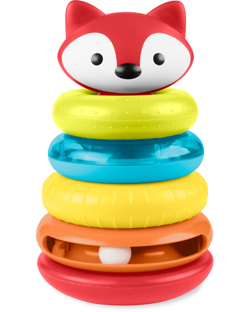 SKIP HOP Explore&More Készségfejlesztő játék Róka piramis 6hó+