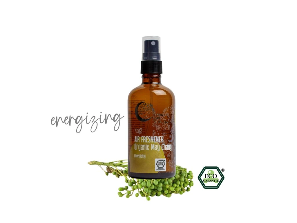 Terra Gaia Bio légfrissítő illatosító 100%-ban tiszta illóolajokból, May Chang, 100ml