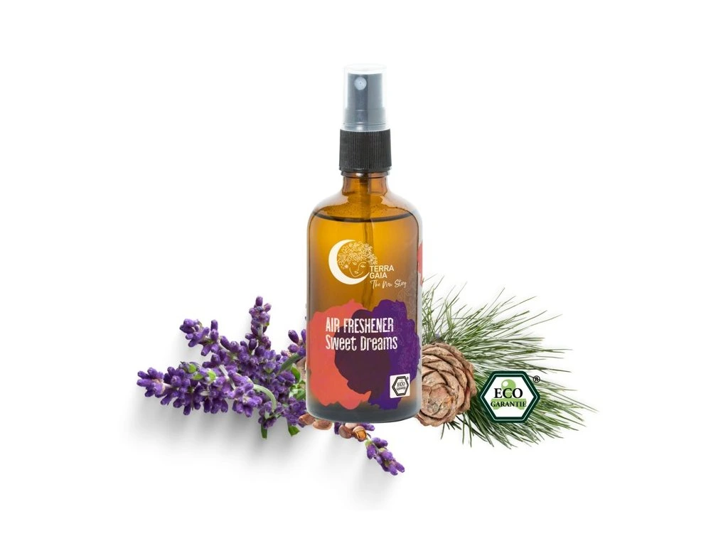 Terra Gaia Bio légfrissítő illatosító 100%-ban tiszta illóolajokból, Sweet Dreams, 100ml