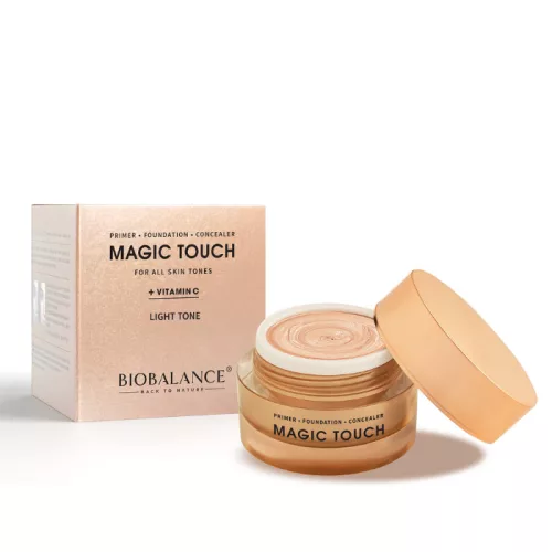 Biobalance Magic Touch 3in1 primer - alapozó - korrektor C-vitaminnal, VILÁGOS BŐRTÓNUSRA 30ml