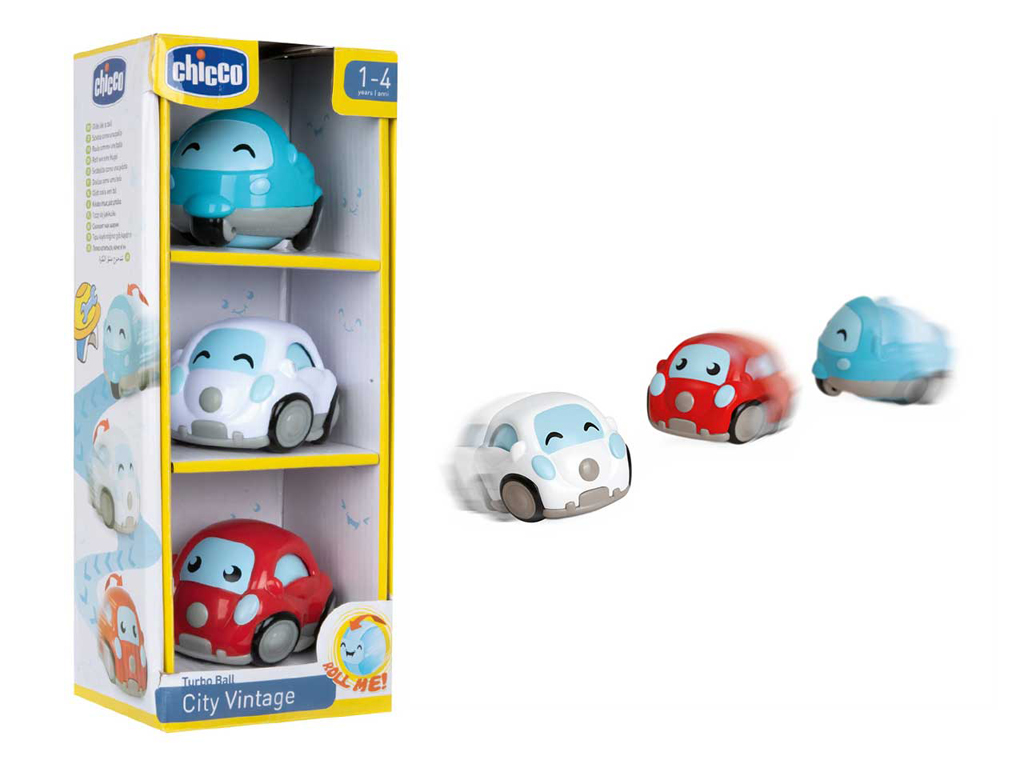 Chicco City Vintage Mini autók 3db, 12m+