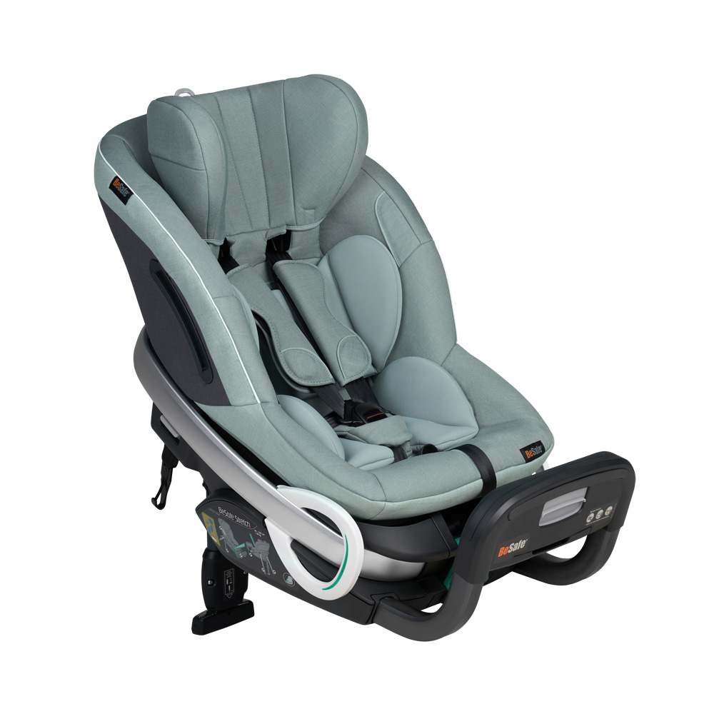 BeSafe Stretch gyerekülés max.36kg, kb.6hó–7év, Sea Green Mélange