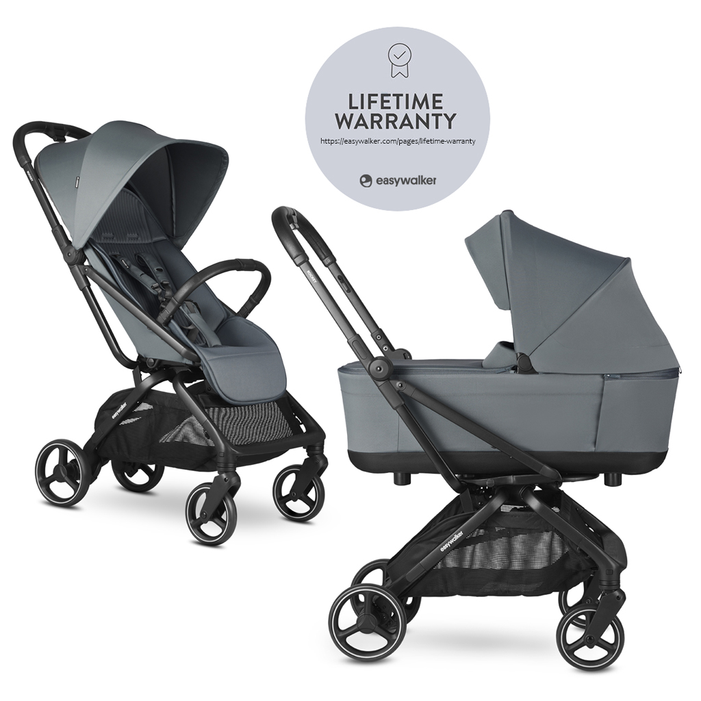EASYWALKER Rockey M Kombinált babakocsi, Smooth Grey