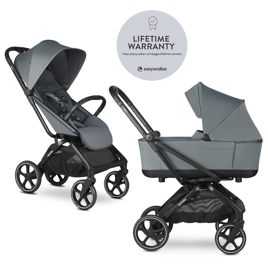 EASYWALKER Rockey L Kombinált babakocsi, Smooth Grey