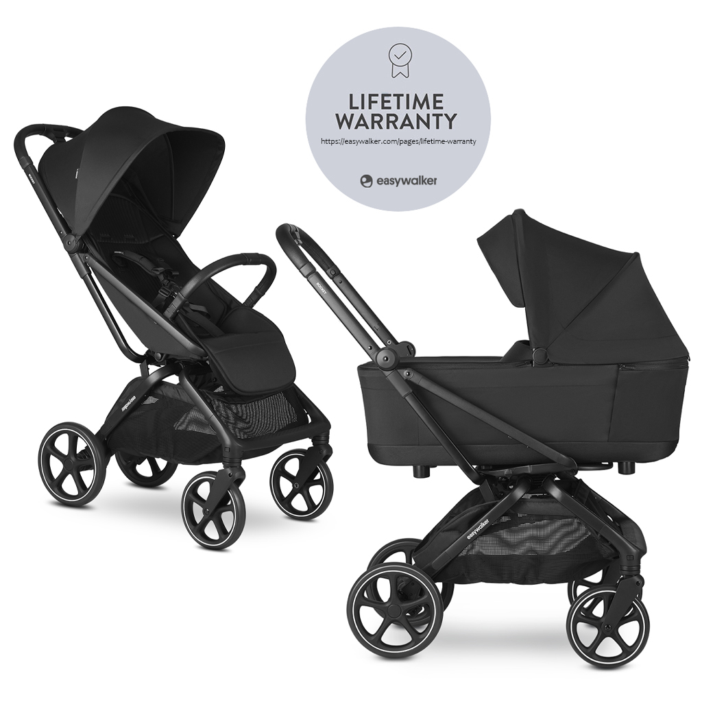 EASYWALKER Rockey L Kombinált babakocsi, Pure Black