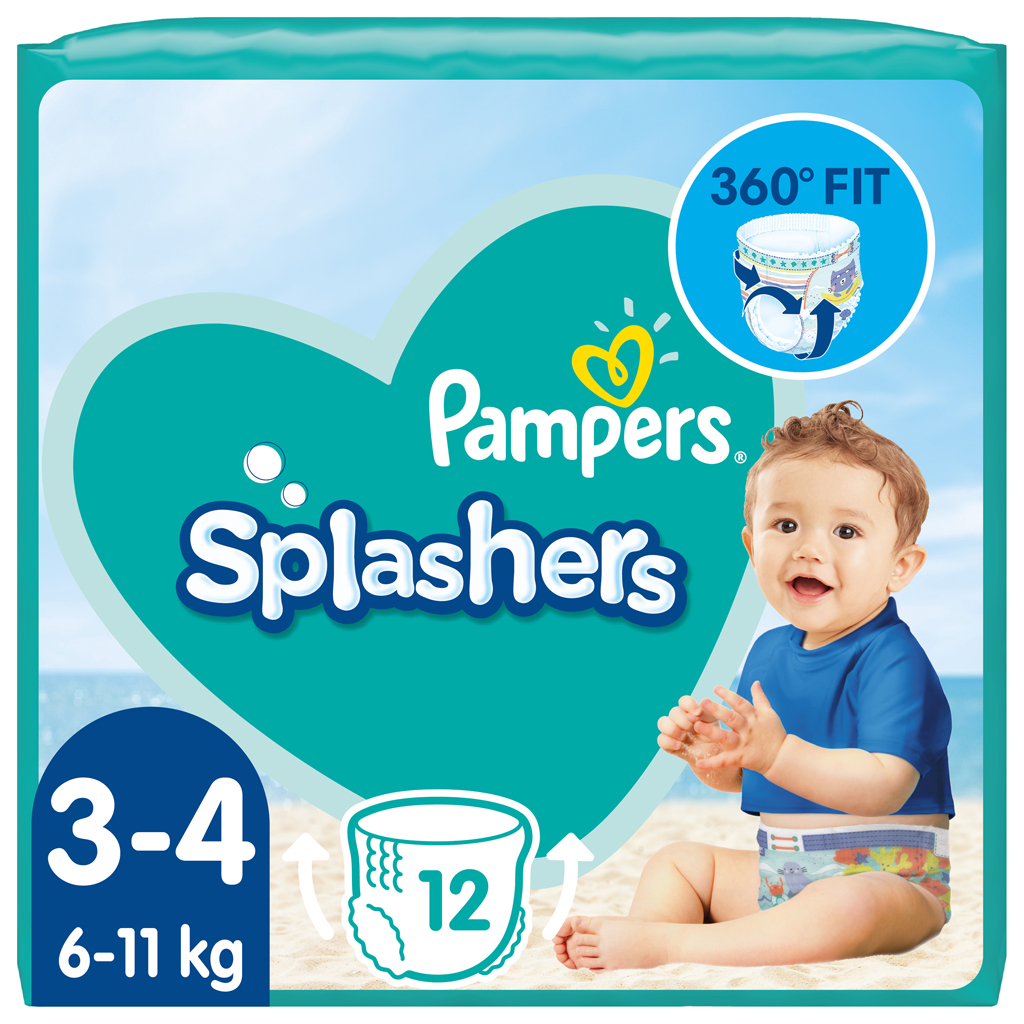 Pampers Splashers úszópelenka, méret 3-4, 6-11kg, 12db