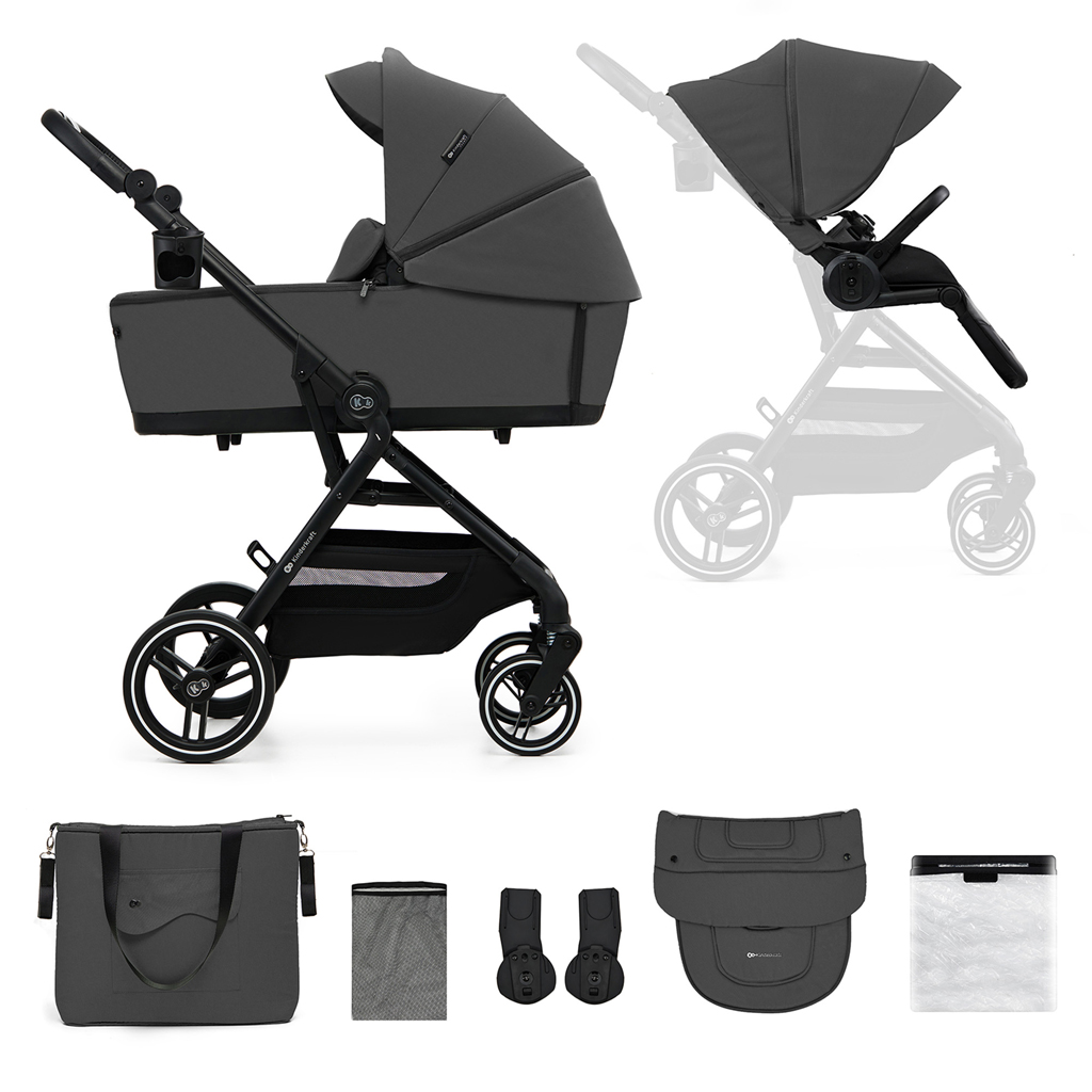 Kinderkraft Yoxi 2in1 kombinált babakocsi Moonlight Grey