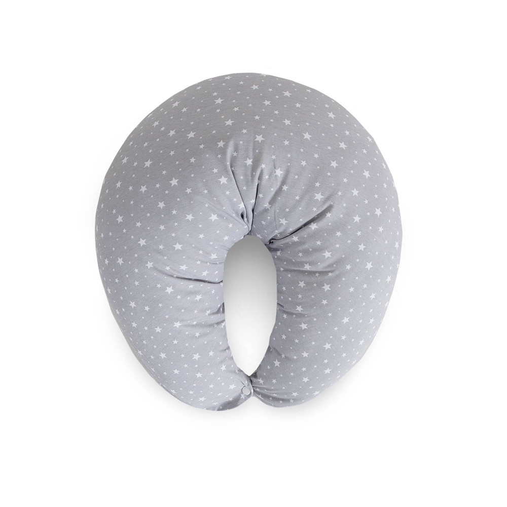 Ceba Baby szoptatós párna Huggy Basic Grey Stars, 150x60x37cm