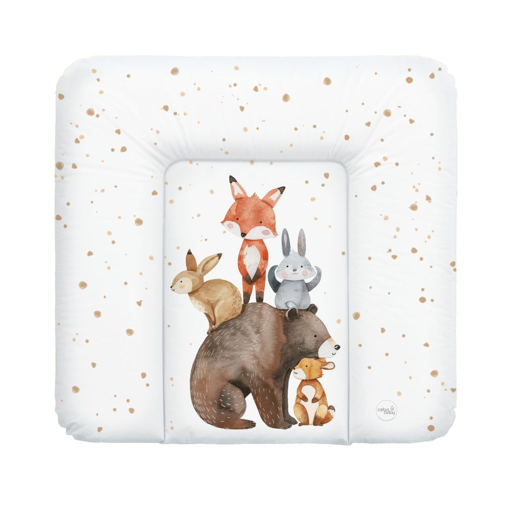 Ceba Baby Basic puha pelenkázó lap 75x72cm, Forest Friends