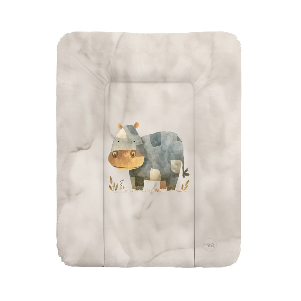Ceba Baby Basic puha pelenkázó lap 50x70cm, Cosy Hippo