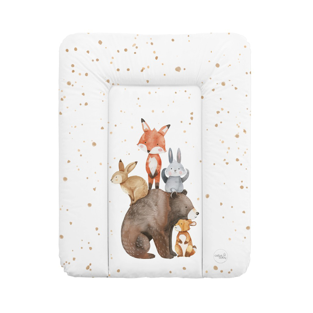 Ceba Baby Basic puha pelenkázó lap 50x70cm, Forest Friends