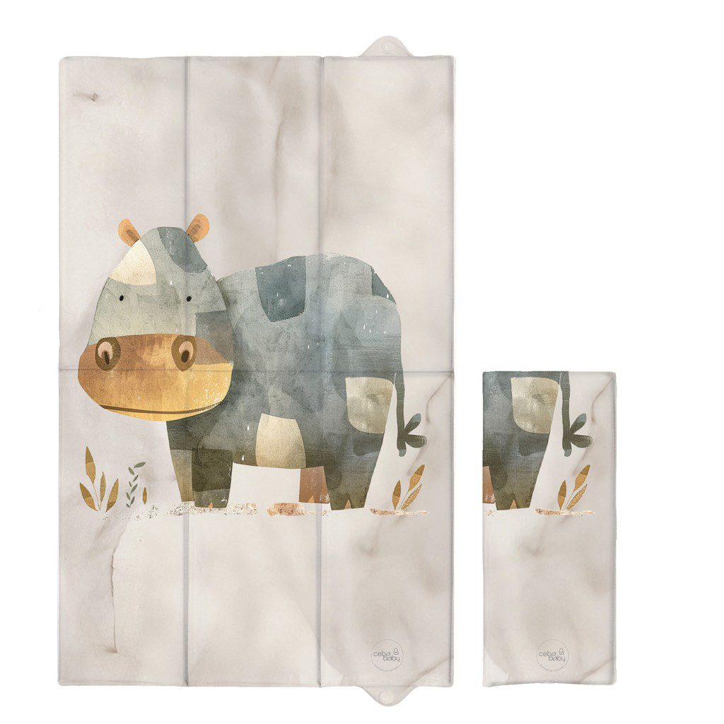 Ceba Baby BASIC összehajtható pelenkázó alátét 80x50cm, Cosy Hippo