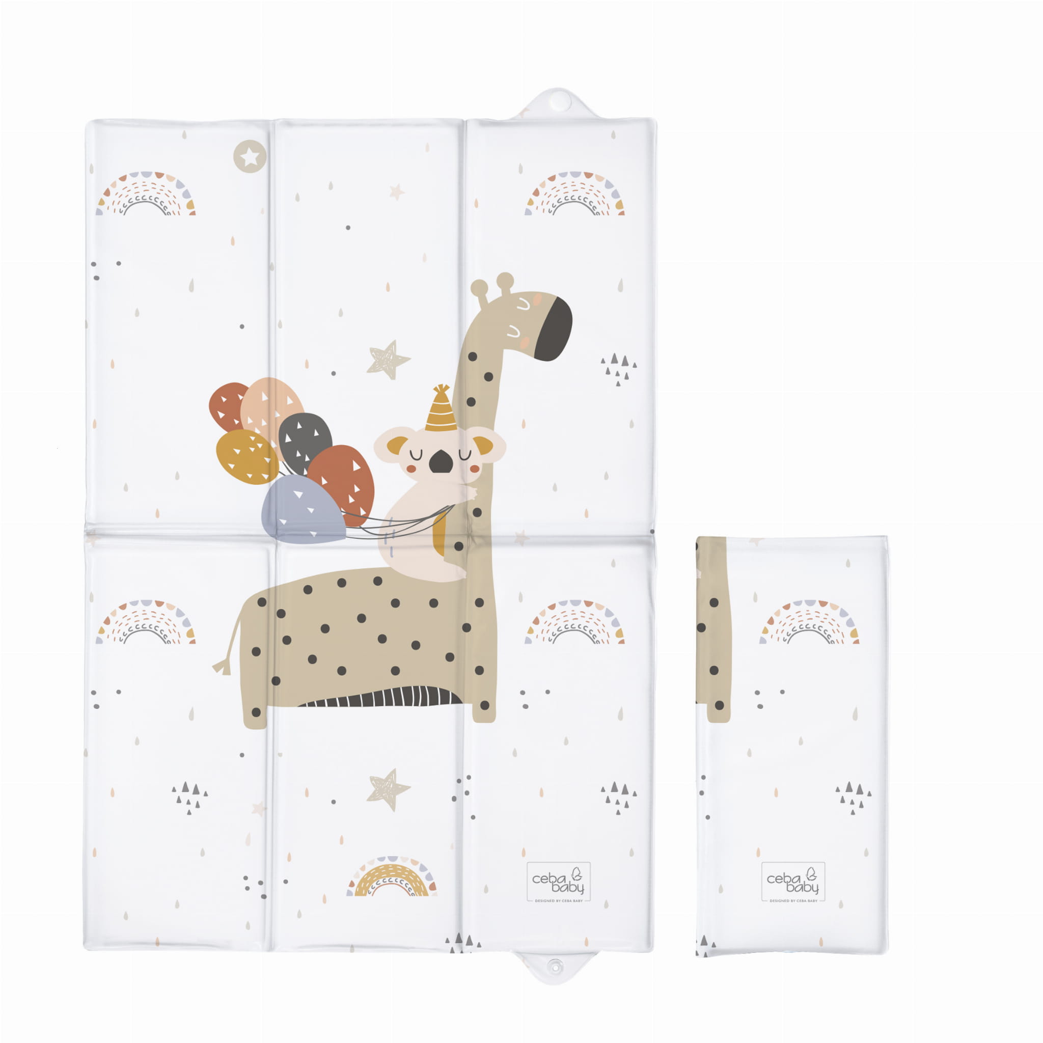 Ceba Baby BASIC összehajtható pelenkázó alátét 60x40cm, Zsiráf