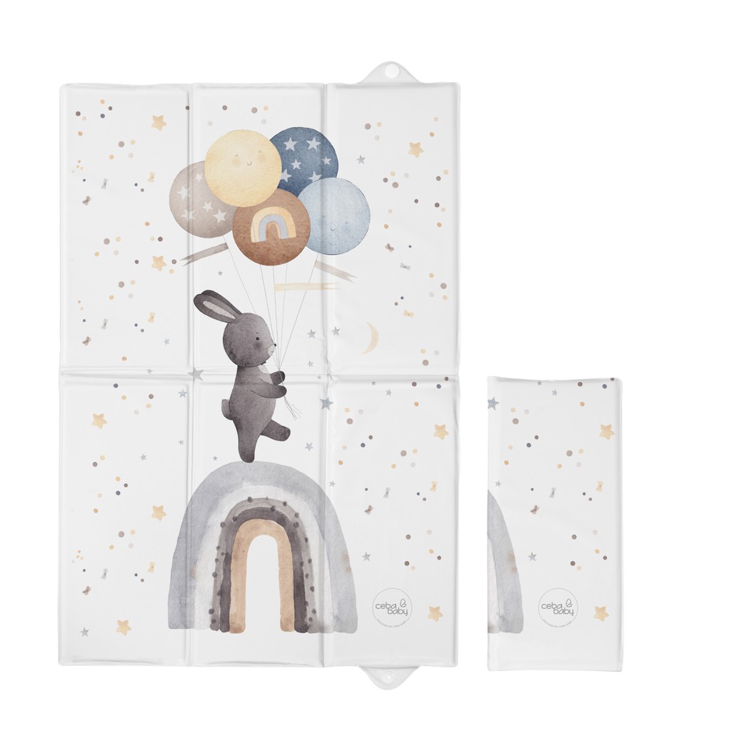 Ceba Baby BASIC összehajtható pelenkázó alátét 60x40cm, Rainbow Walk