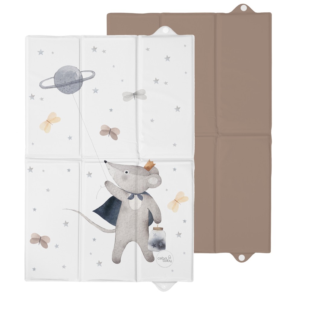 Ceba Baby BASIC összehajtható pelenkázó alátét 60x40cm, Cosmic Mouse