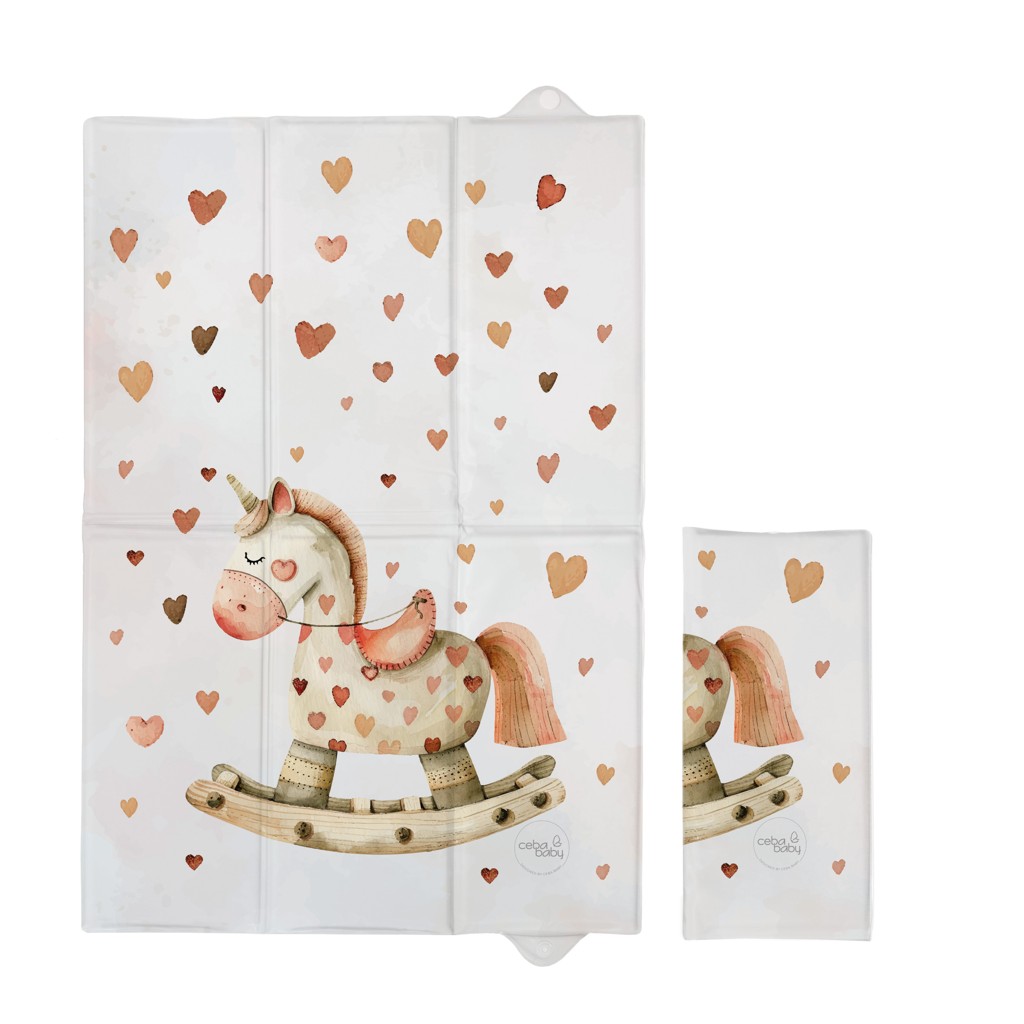 Ceba Baby BASIC összehajtható pelenkázó alátét 60x40cm, Rocking Horse