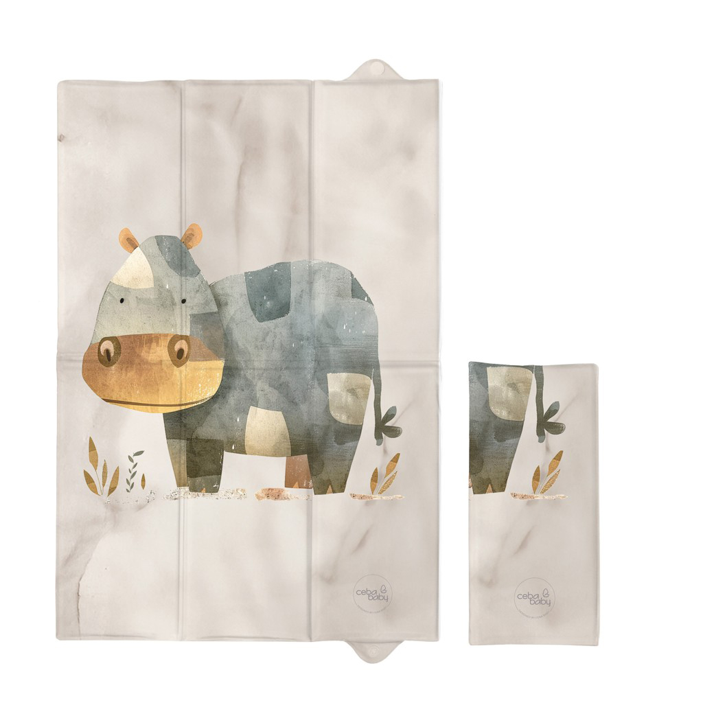 Ceba Baby BASIC összehajtható pelenkázó alátét 60x40cm, Cosy Hippo