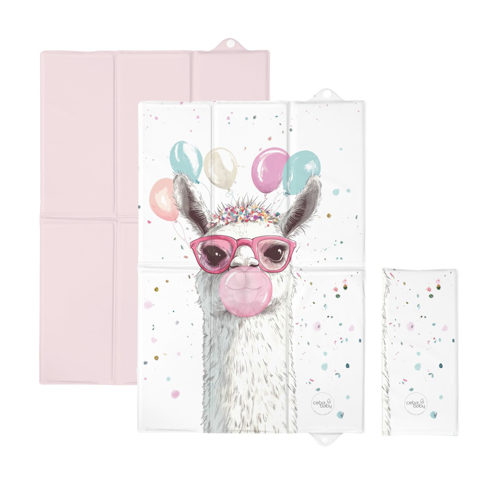 Ceba Baby BASIC összehajtható pelenkázó alátét 60x40cm, Crazy Lama