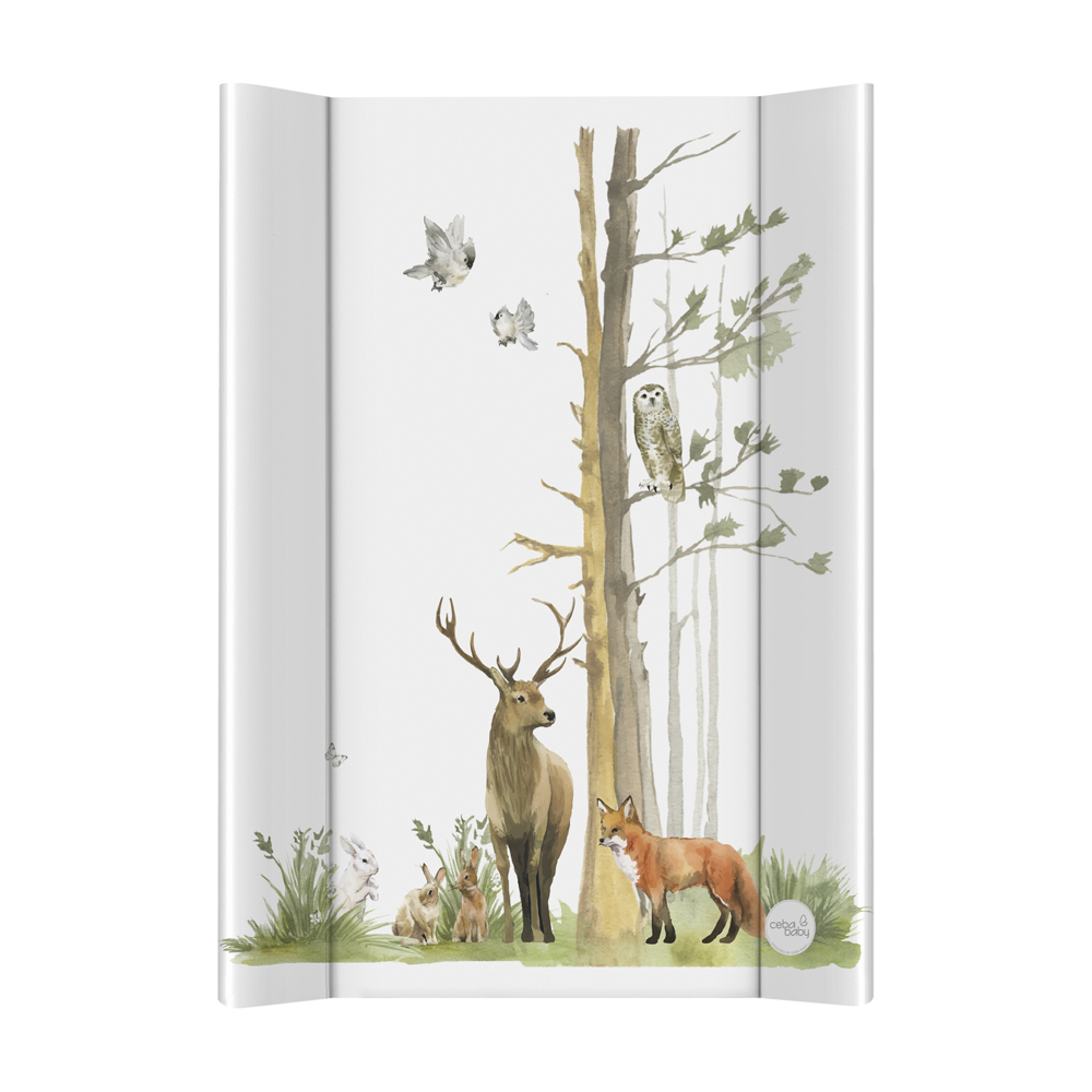 Ceba Baby BASIC puha pelenkázó lap 50x70cm, Woodland