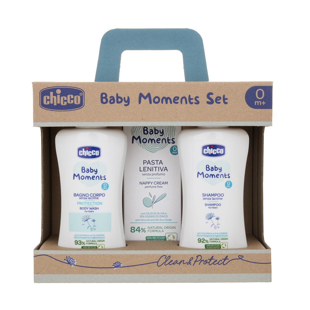 Chicco Baby Moments babaápolási ajándék szett 0hó+