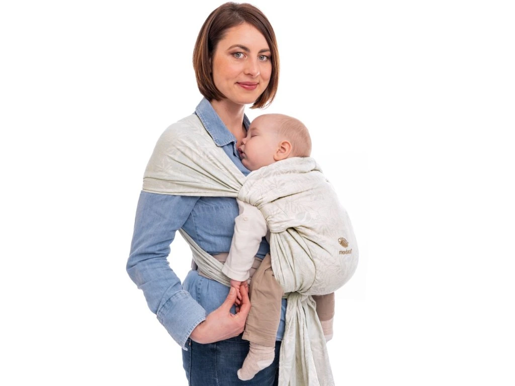 Manduca Twist csípőbarát biopamut félcsatos babahordozó, Limited Edition Botanic Vanilla