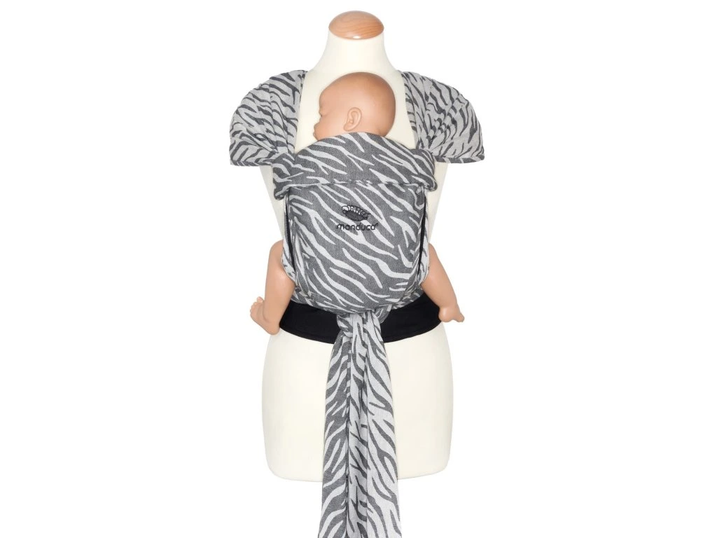 Manduca Twist csípőbarát biopamut félcsatos babahordozó, Limited Edition Zebra
