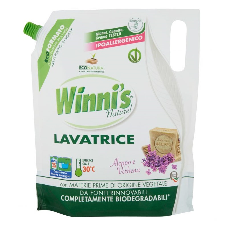 Winni's Naturel öko mosószer utántöltő Verbéna-Aleppo szappan, 1250ml