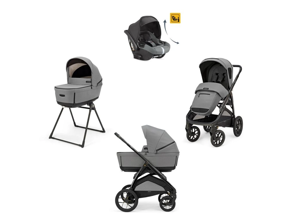 Inglesina Aptica XT Duo 4in1 kombinált babakocsi + Darwin Recline dönthető i-Size, Canyon Grey
