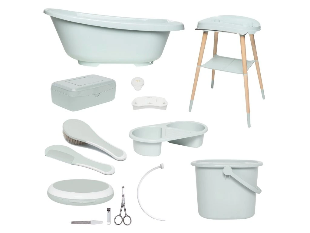 Bébé-Jou Sense Plus 8 részes digitális fürdétö szett, Sky Green