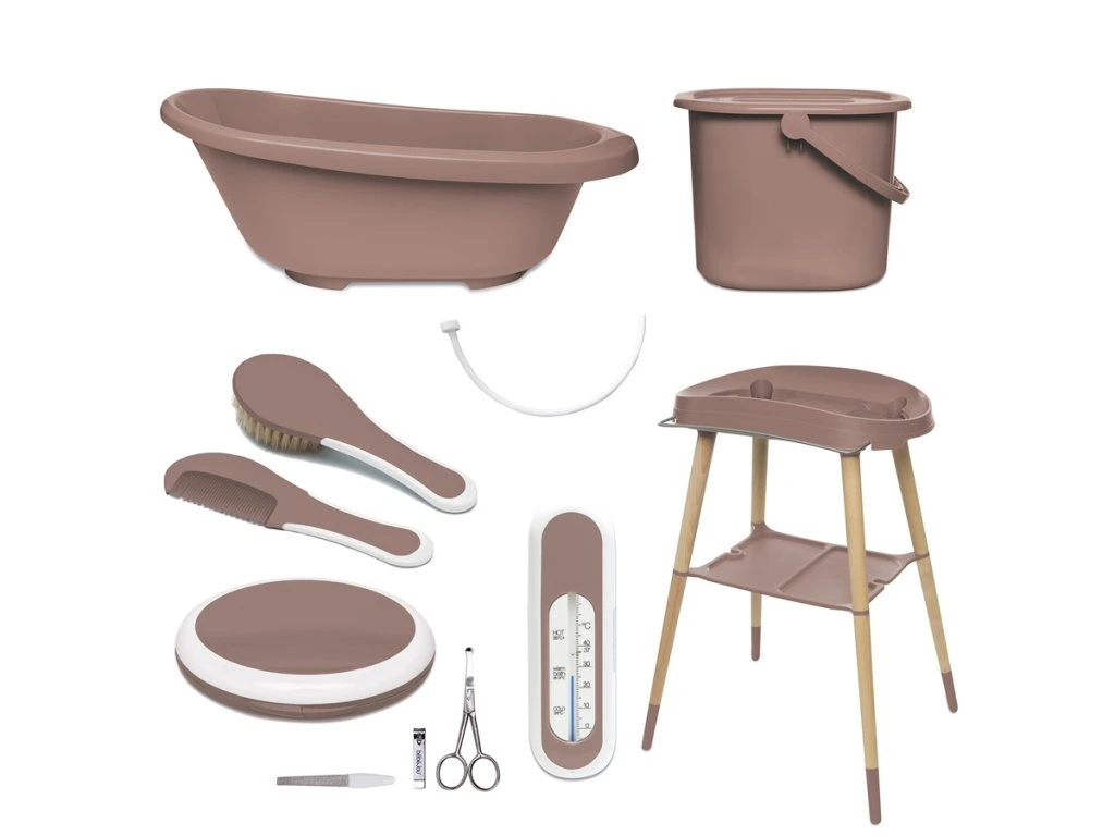 Bébé-Jou Sense Plus 7 részes fürdétö szett, Mocha Mousse