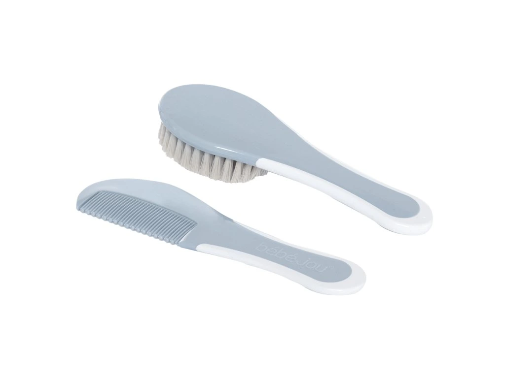 Bébé-Jou Fésű és hajkefe természetes sörtével, Celestial Blue