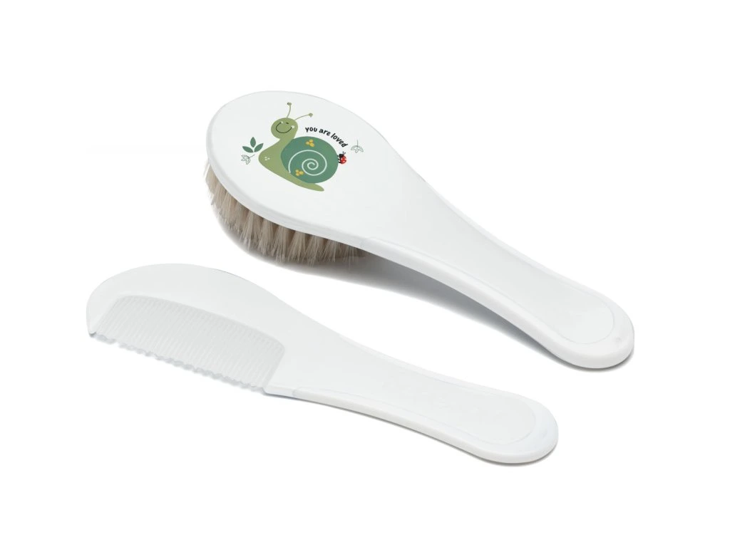 Bébé-Jou Fésű és hajkefe természetes sörtével, Bohemian Garden