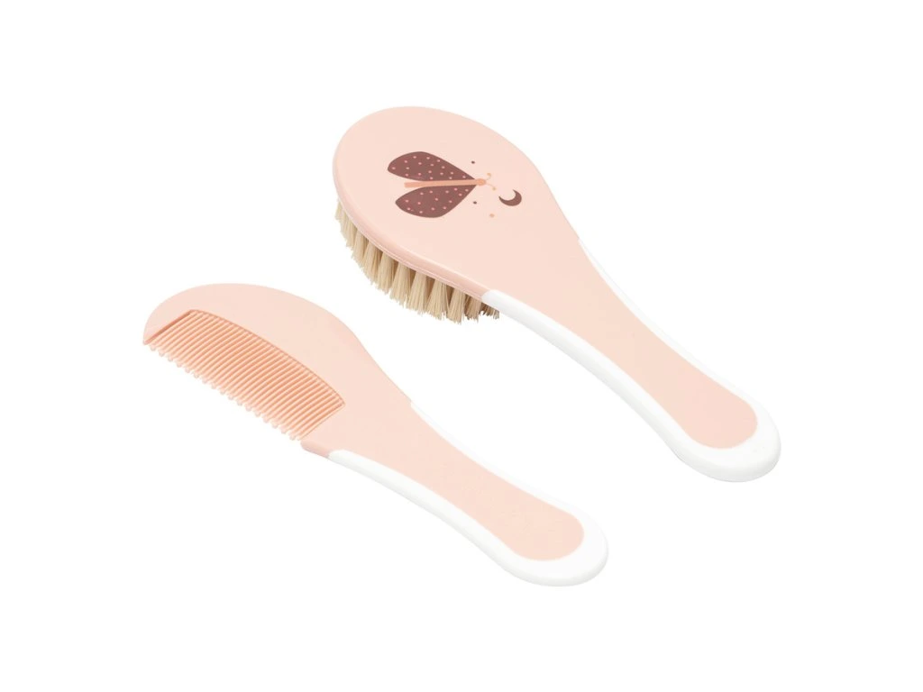 Bébé-Jou Fésű és hajkefe természetes sörtével, Sweet Butterfly