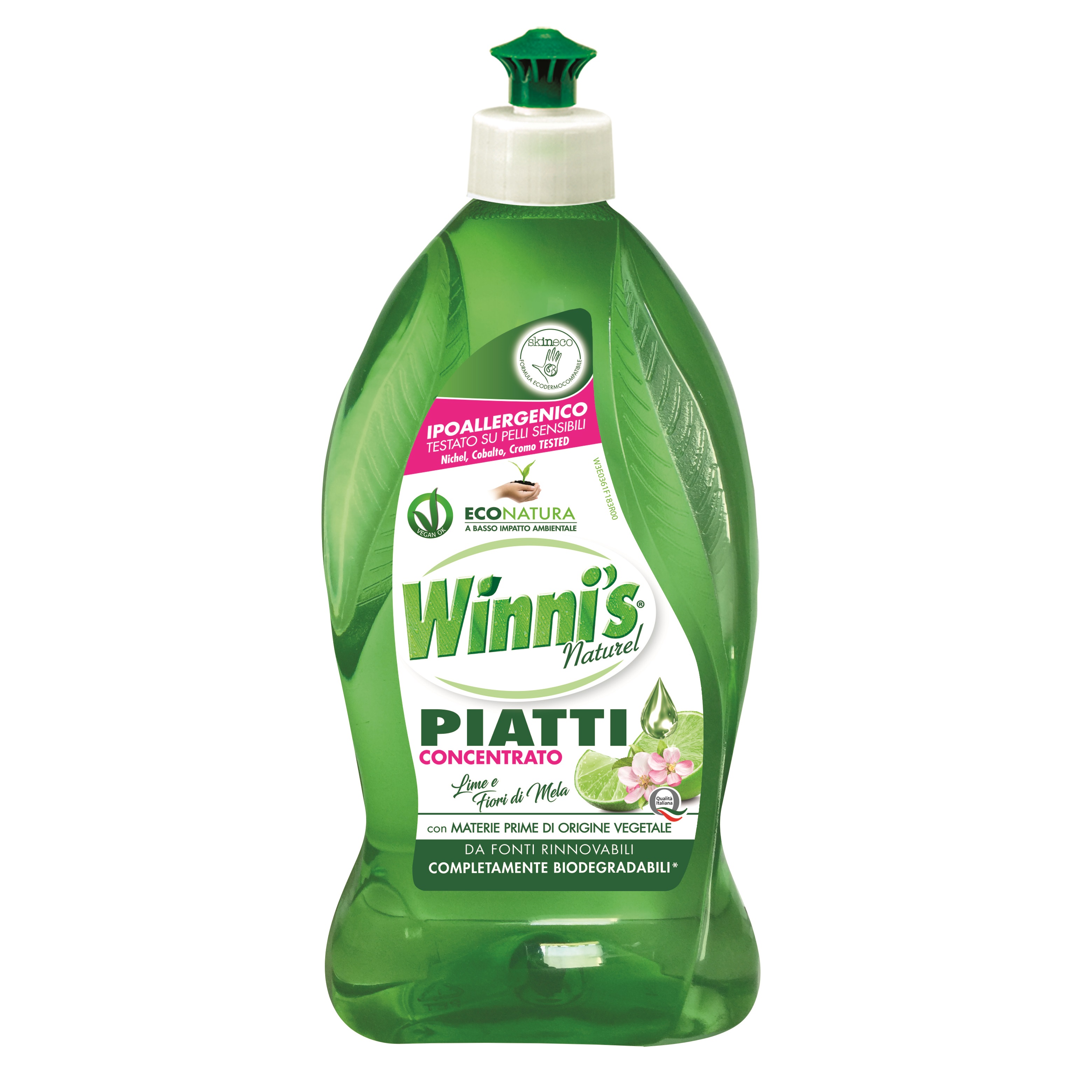 Winni's Naturel öko kézi mosogatószer Lime illattal, 500ml
