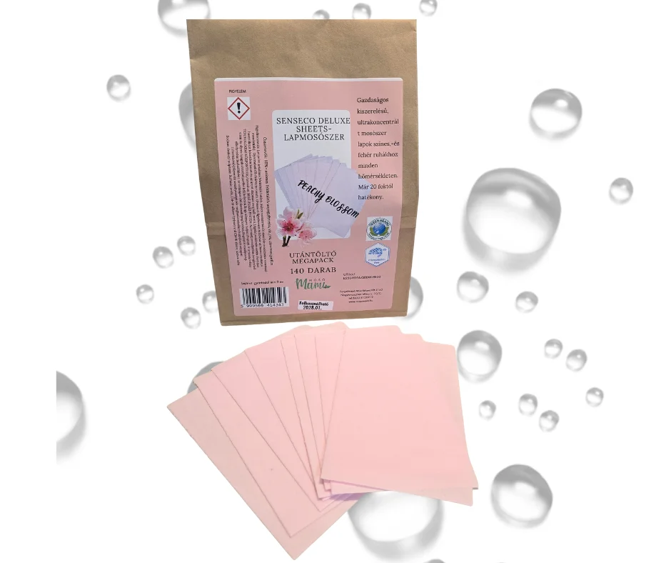 SensEco Deluxe sheets lapmosószer Megapack PEACHY BLOSSOM, 140db