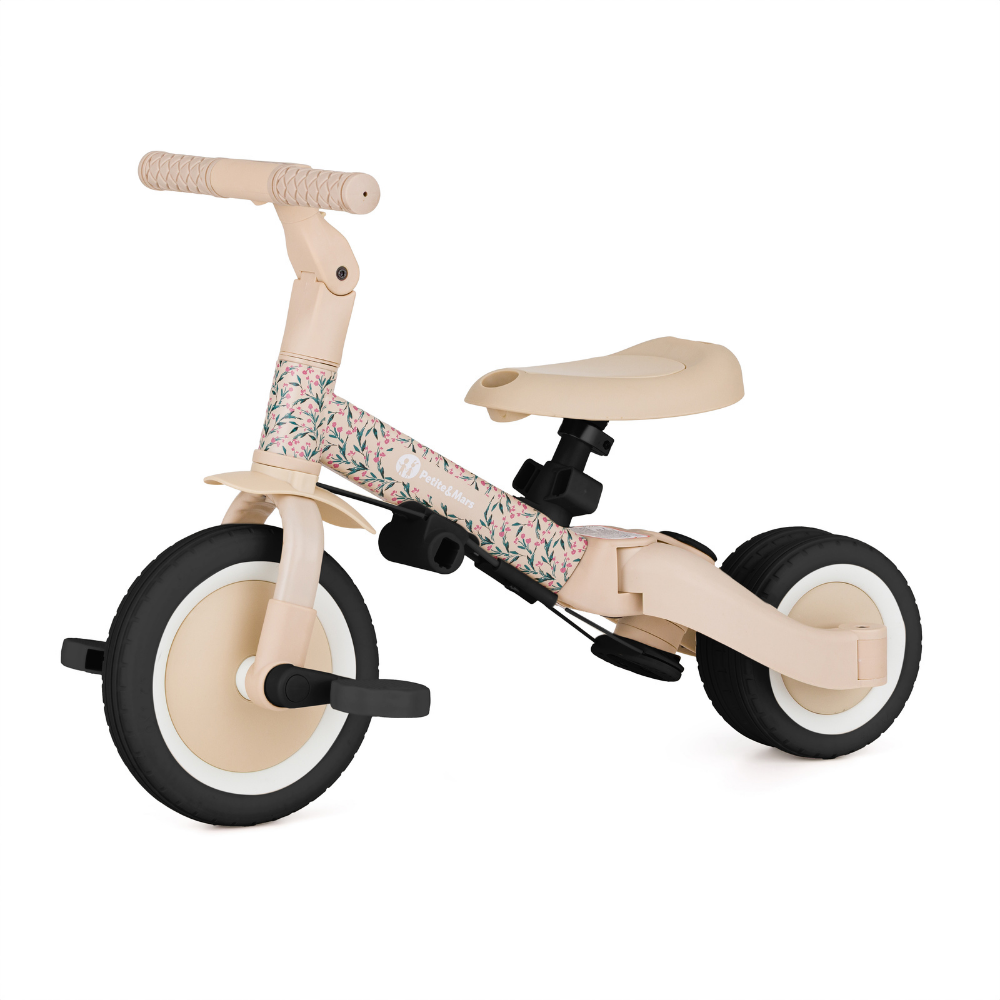 Petite&Mars Turbo 5in1 Multifunkciós tricikli, LIMITÁLT KIADÁS Pink Meadow
