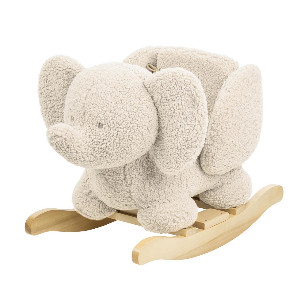 Nattou hintázó Teddy plüss állatka 10-36hó, Elefánt ekrü