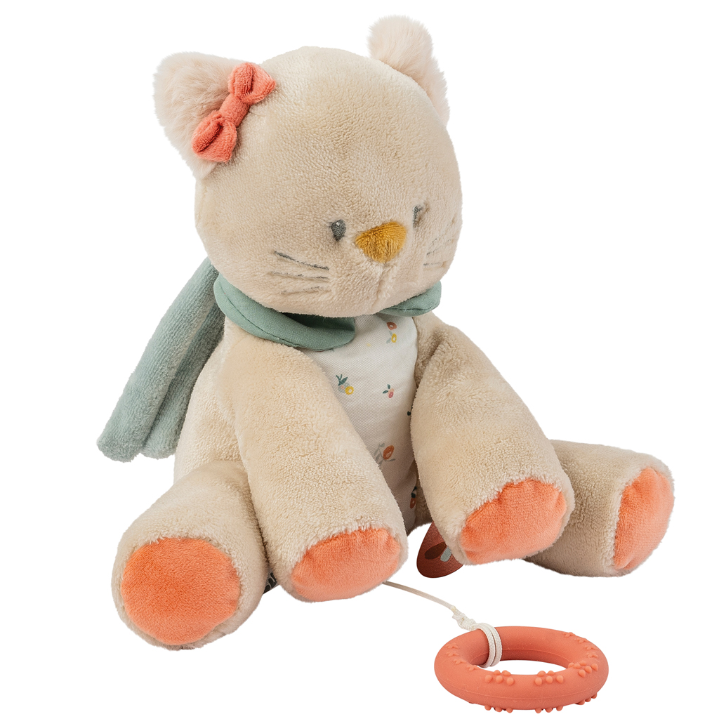 Nattou felhúzós zenélő plüss játék 30cm Mila, Zoe & Lana, Lana, a cica