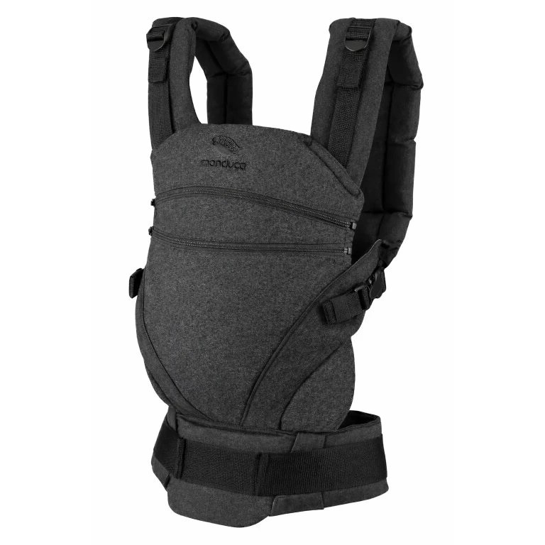 Manduca XT csípőbarát csatos hordozó 100% biopamutból, Melange-Black